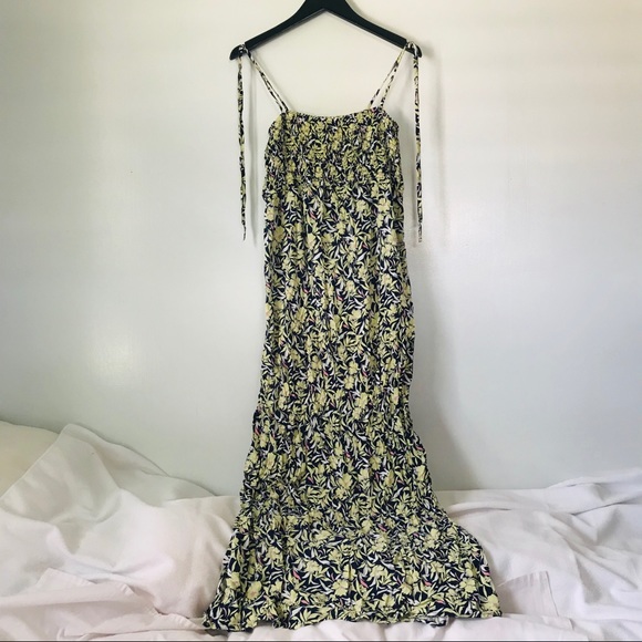 Uniqlo Dresses | Uniqlo Fauna Floral Spaghetti Strap Maxi Dress | Poshmark
